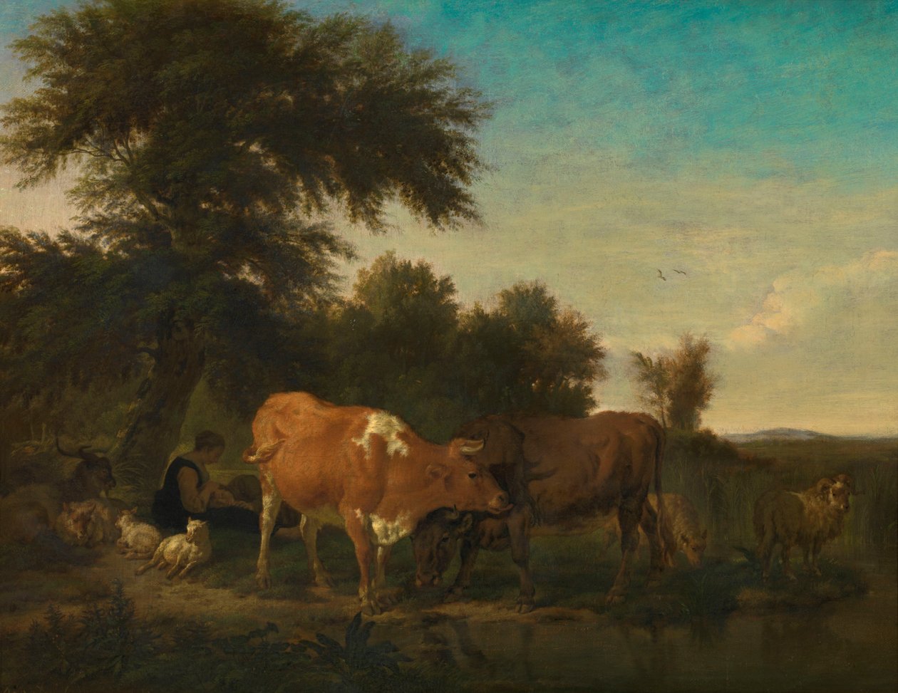 風景 作： Adriaen van de Velde
