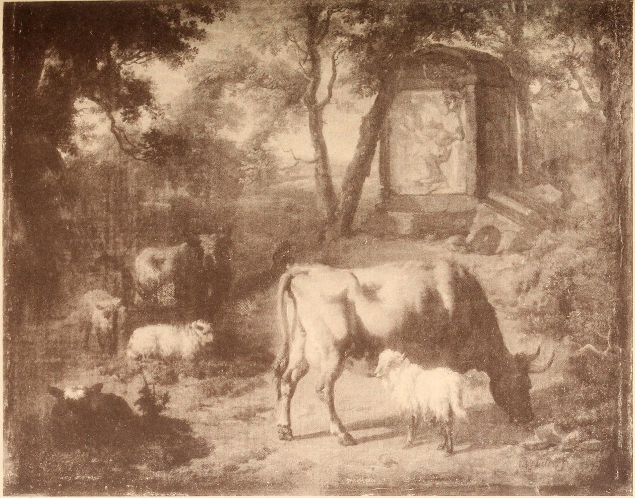 牛のいる風景 作： Adriaen van de Velde