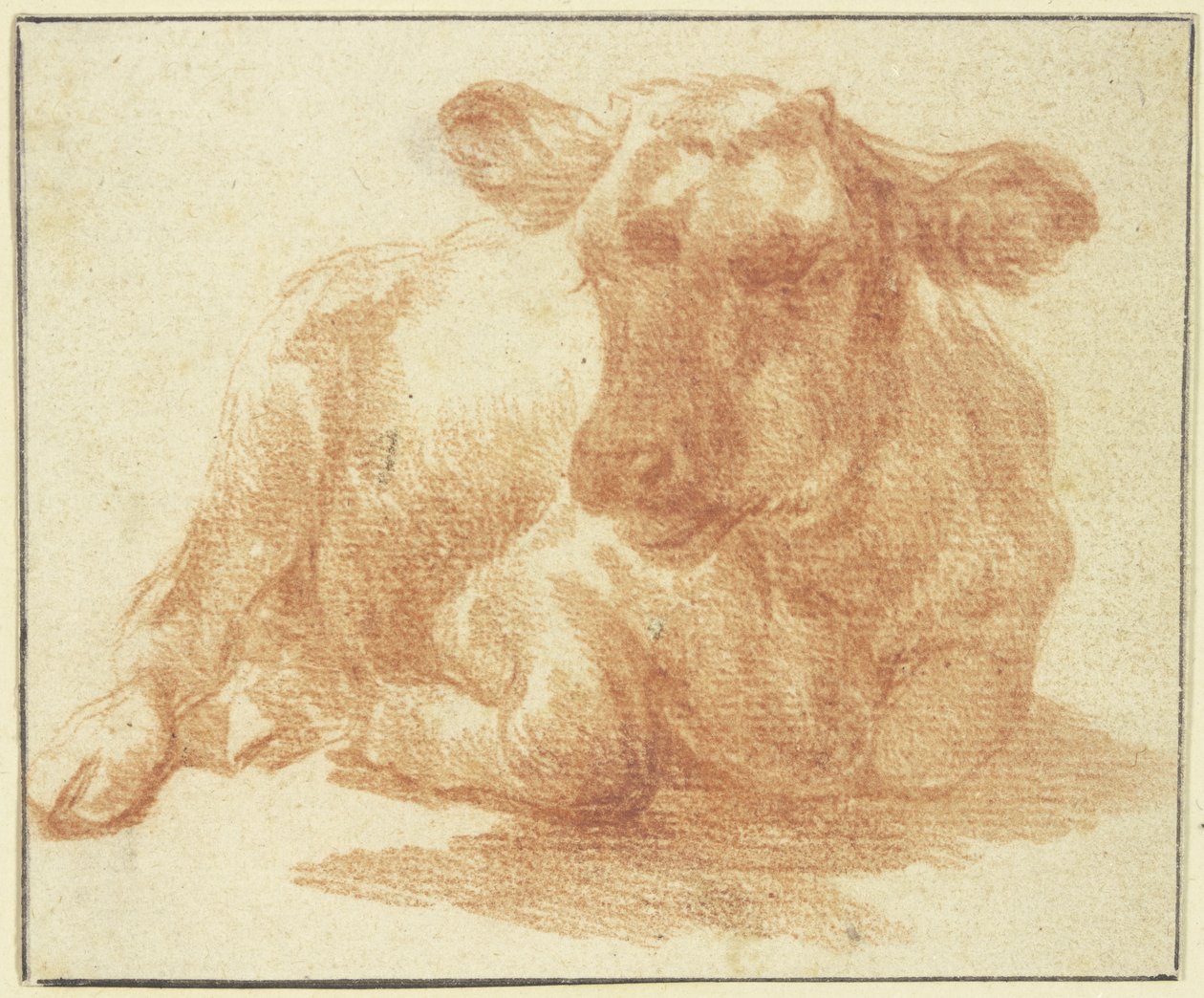 Liegendes Vieh nach rechts 作： Adriaen van de Velde