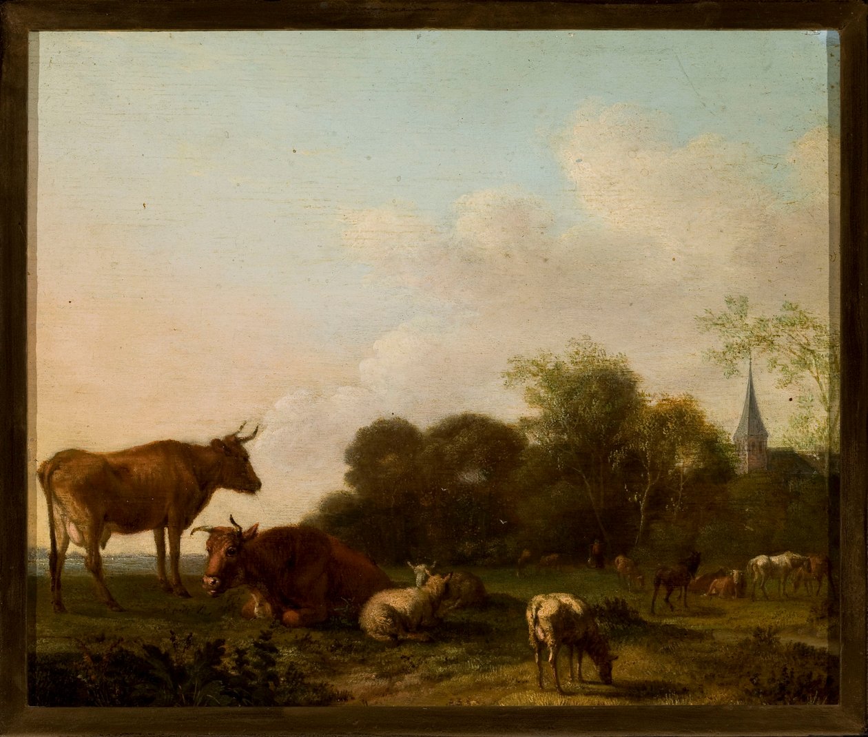 牧草地 作： Adriaen van de Velde