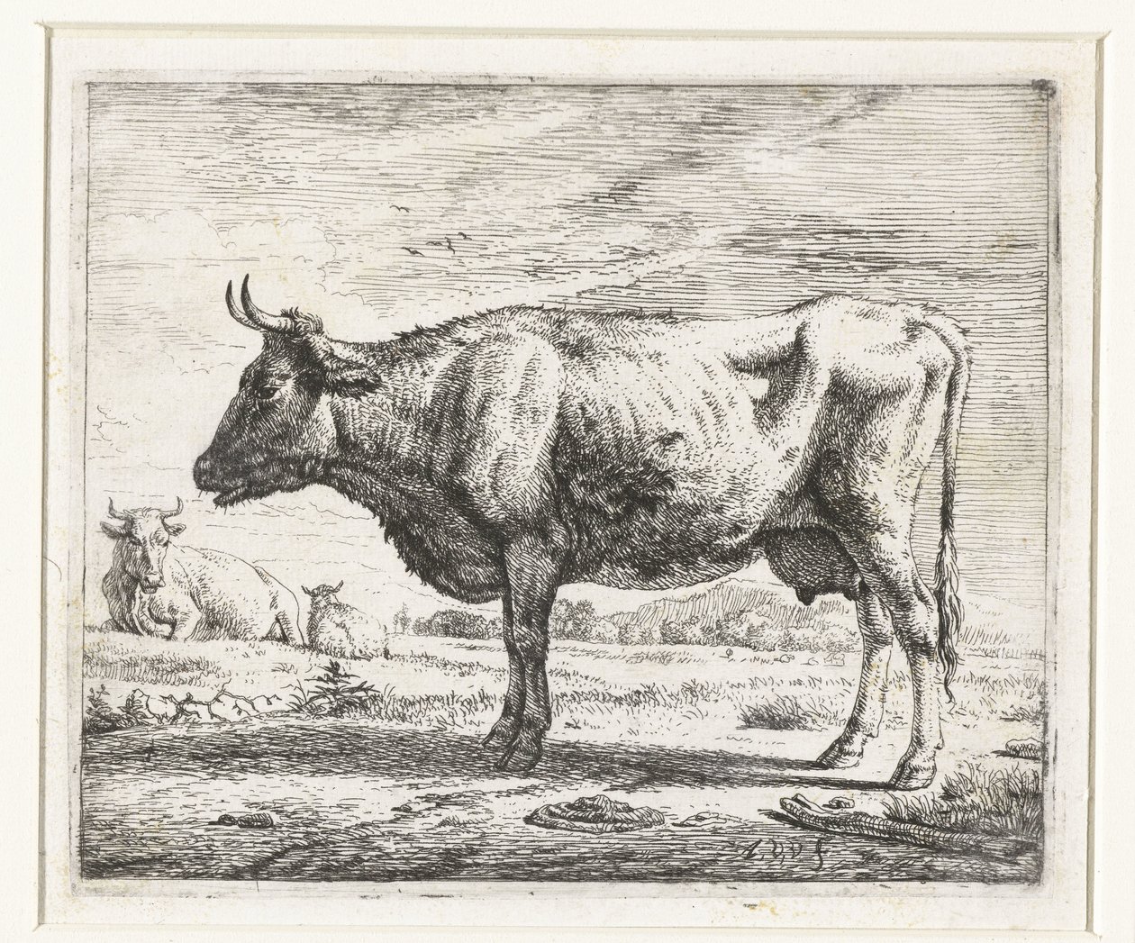 2頭の牛と1頭の羊 いろいろな動物（シリーズタイトル） 作： Adriaen van de Velde