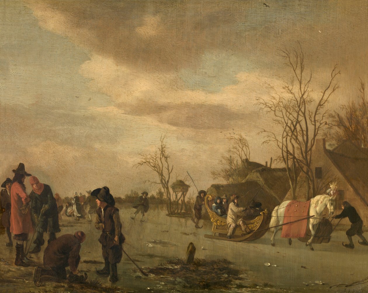 冬の楽しみ 作： Adriaen van de Velde