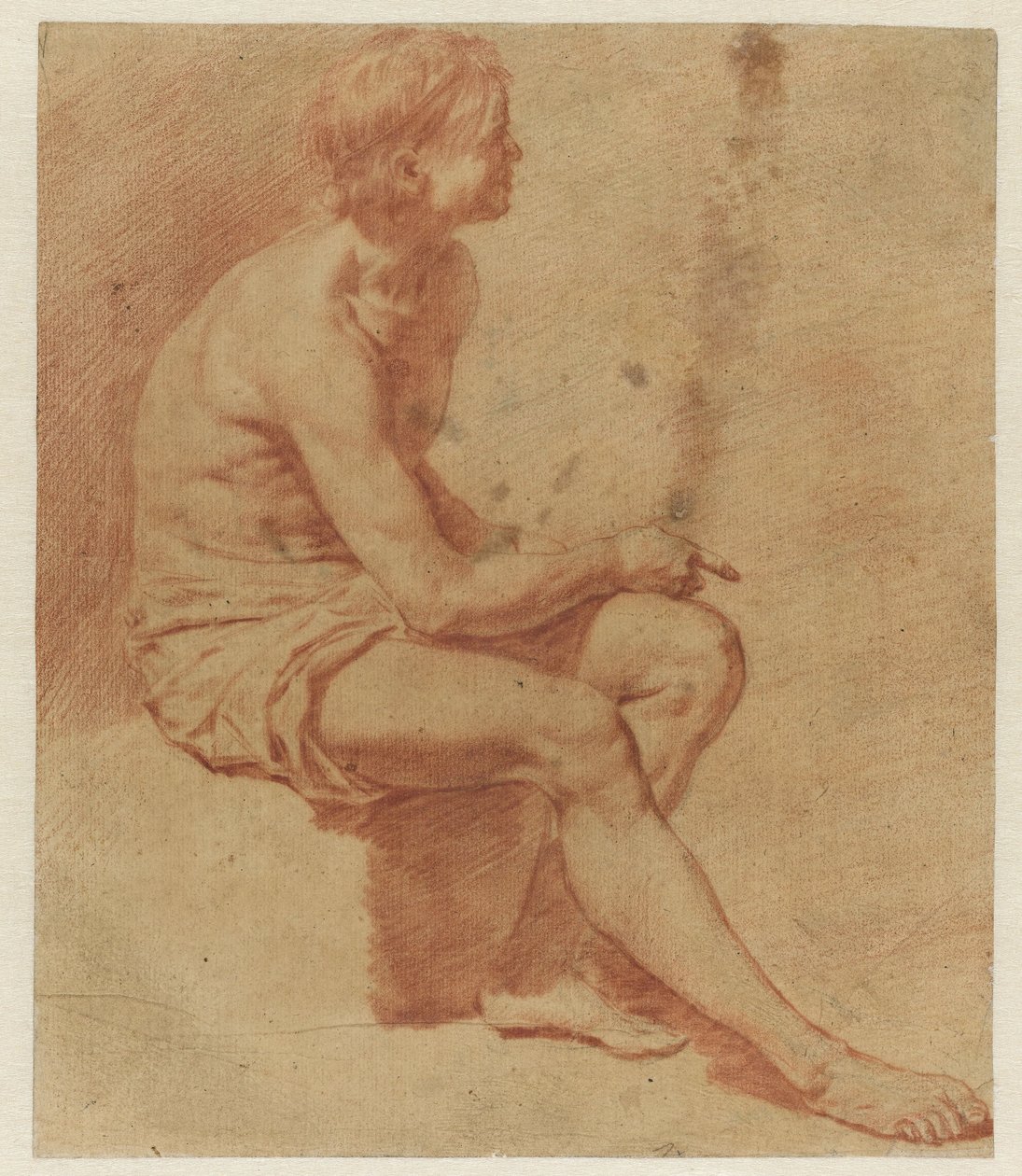 着席男性ヌード 作： Adriaen van de Velde