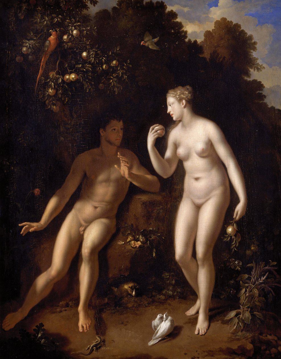 フランス語：Adam et Ève près de l
