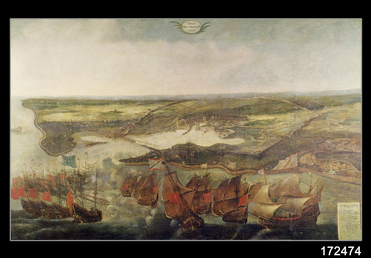 1628年のラロシェルの包囲 作： アドリアーン・ファン・デル・カベル
