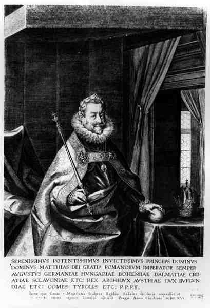 マティアスの肖像（1557-1619）、神聖ローマ皇帝、1616年 作： アイギディウス・サデラーまたはセデラー