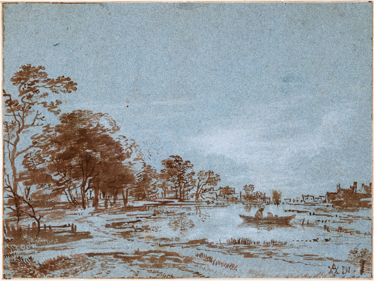 月光による川の風景、c。 1650～1660年 作： アールト・ファン・デル・ニール