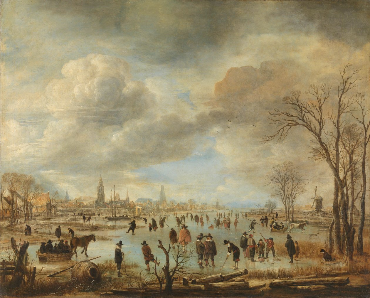 冬のリバービュー、1655〜60年頃 作： アールト・ファン・デル・ニール