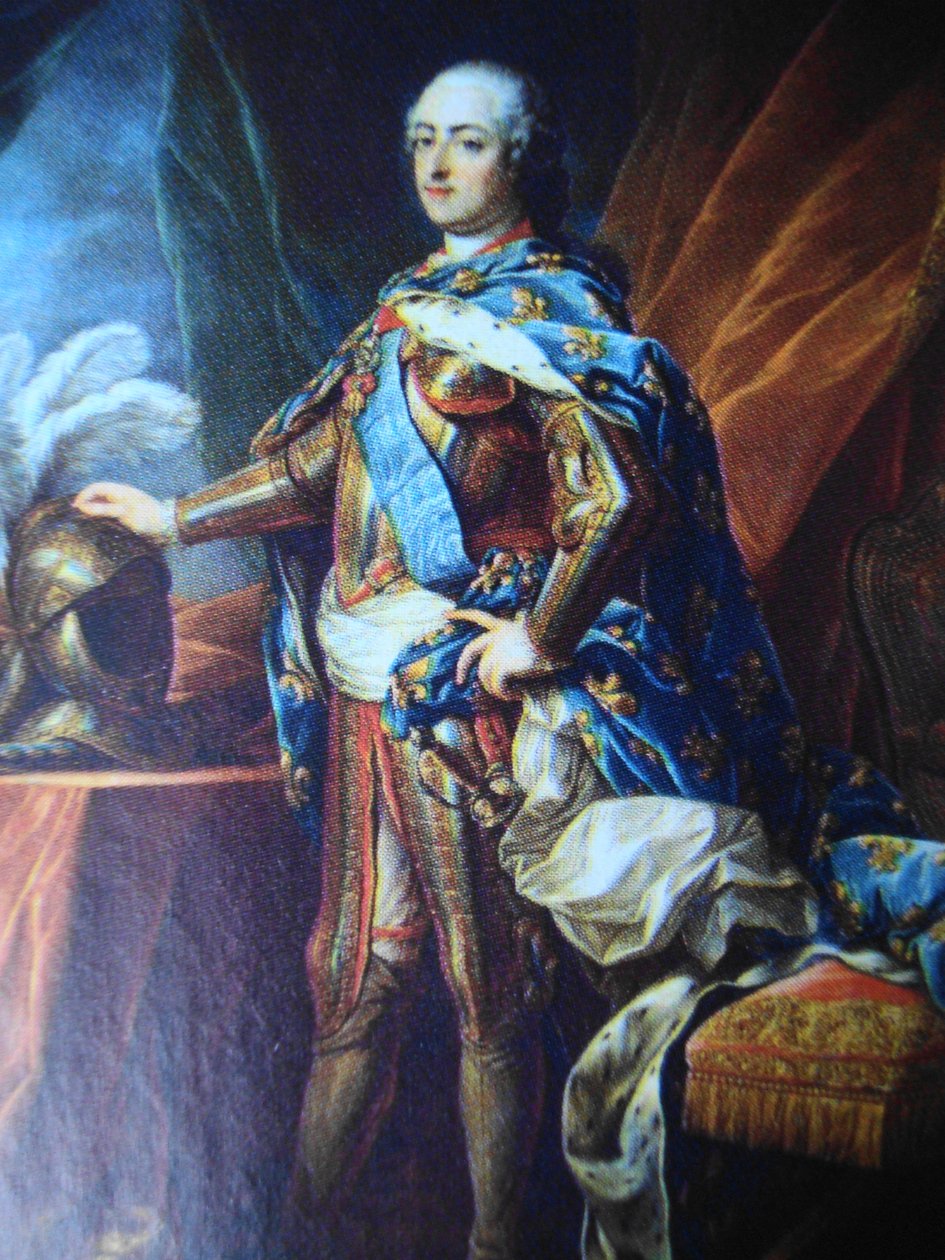 フランスのルイ15世の肖像（1710-1774） 作： チャールズアメディーフィリップヴァンルー