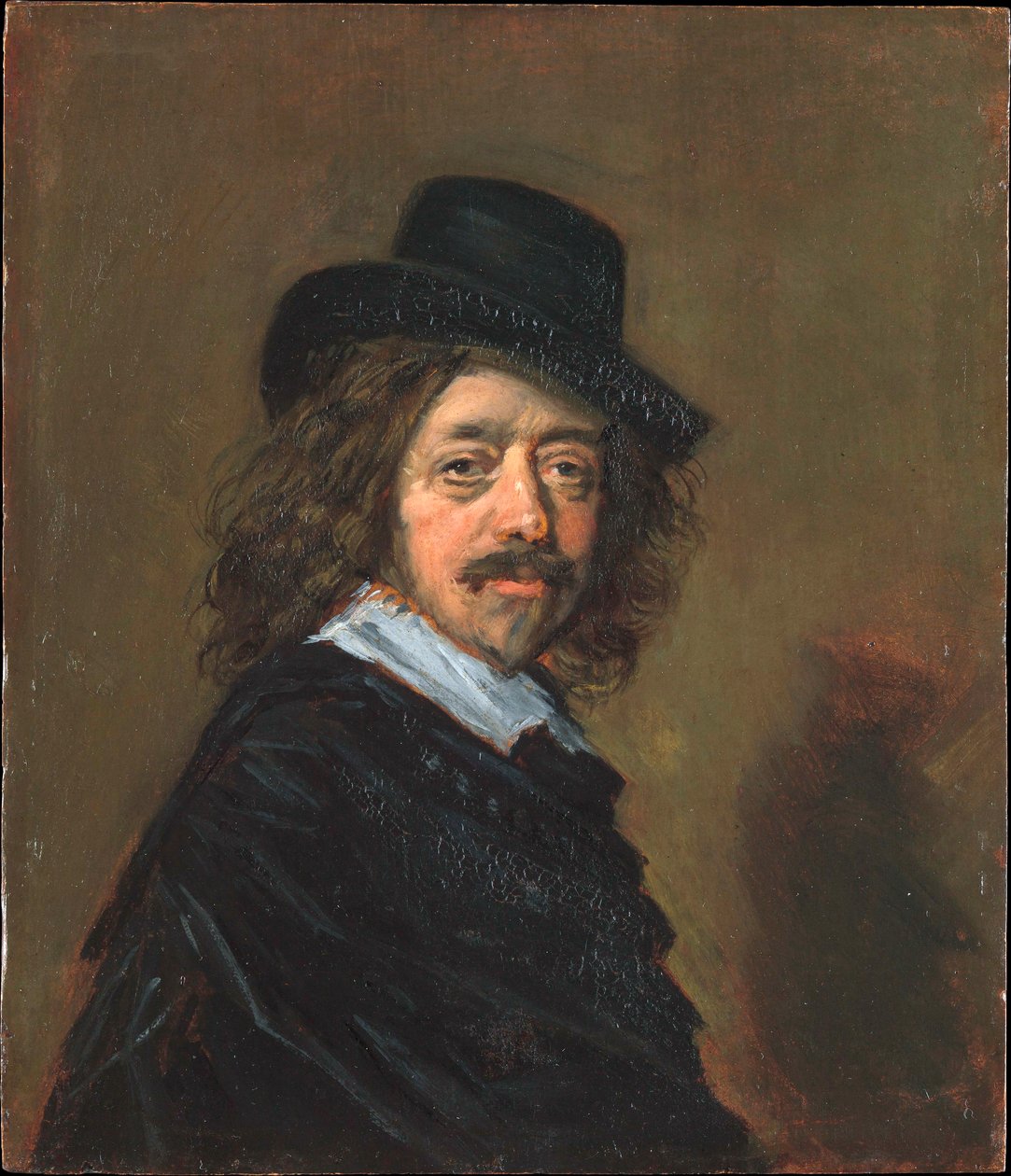 フランス・ハルスの肖像（1582-1666） 作： フラン首の後