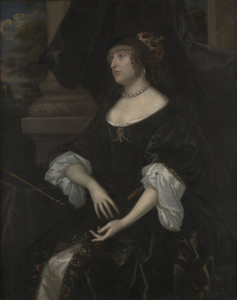 ボヘミアの女王、エリザベススチュアートの肖像（1596-1662） 作： ジェラルド・ファン・ホントホルストの後