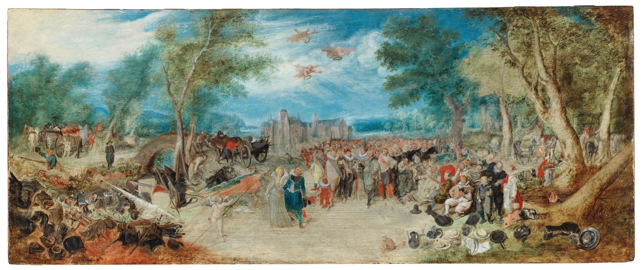 アドリアン・ファン・デ・ヴェンヌ (後) 十二年休戦の寓意 作： Adriaen van de Venneの後