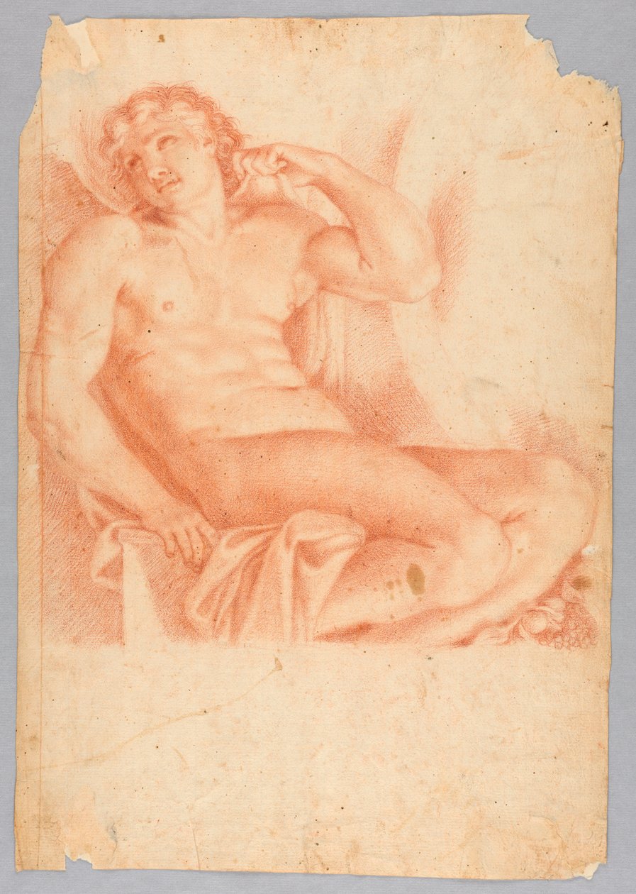 Annibale Carracci の後、Galleria Farnese の Hero and Leander の奴隷 作： AnnibaleCarracciの後