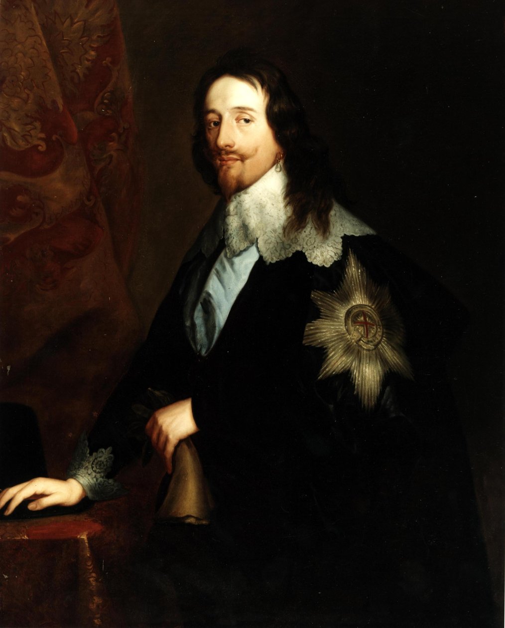 チャールズ1世（1600-1649）の肖像 作： アンソニー・ファン・ダイク後