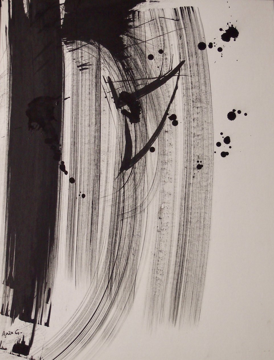 Sem título 18, 2016 (tinta sobre papel) 作： アグネス・ジラルドン