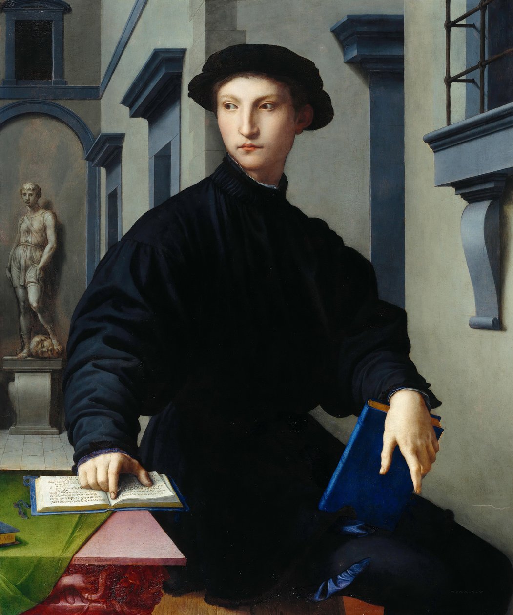Ugolino Martelli、1536-37（ポプラパネルのオイル） 作： アーニョロ・ブロンズィーノ