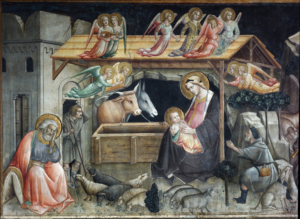 クレッシュ（ベビーベッド） アグノロ・ガッディ（1350-1396）の絵画 ドゥオモ、カッペラ・デル・サクロ・チンゴロ プラート 作： アニョロ・ガディ