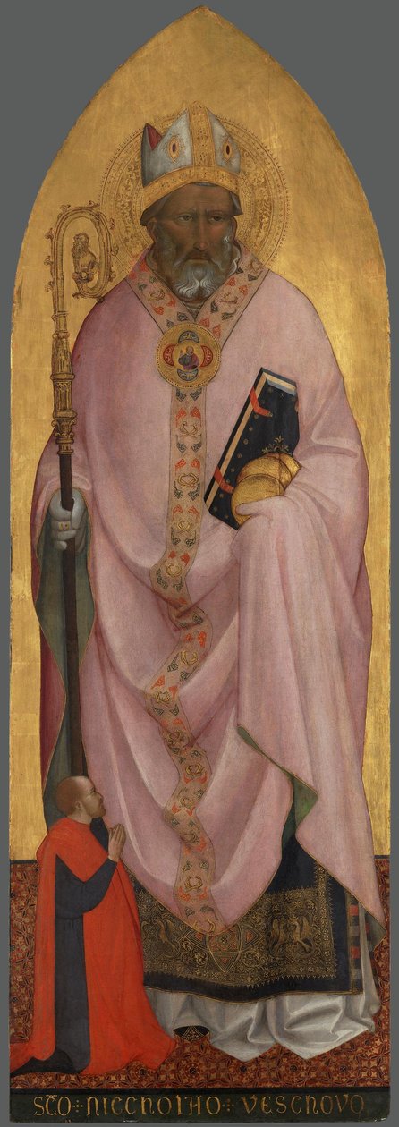 Hl. Nikolaus von Bari mit einem Stifter 作： アニョロ・ガディ