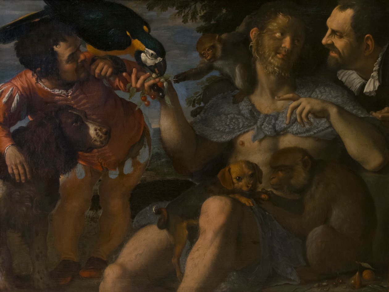 Arrigo Peloso、Pietro Matto、Amon Nano、c. 1598年。 作： アゴスティーノカラッチ