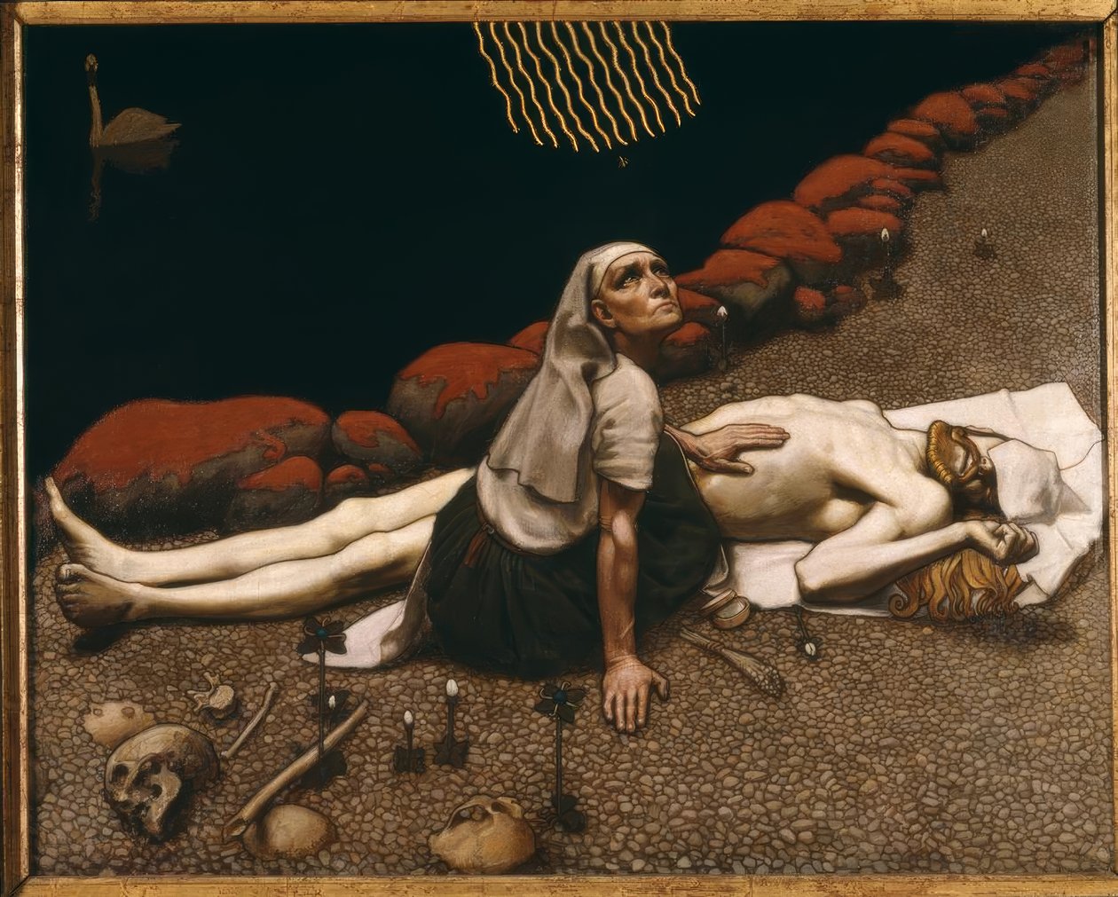 A.Gallen-Kallela、Mutter des Lemminkain。 作： アクセリ・ガレン・カッレラ