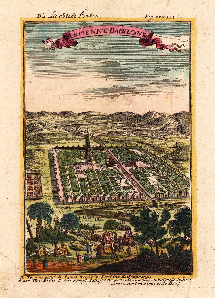 1719年のバベルの旧市街 作： アラン・マネソン・マレット