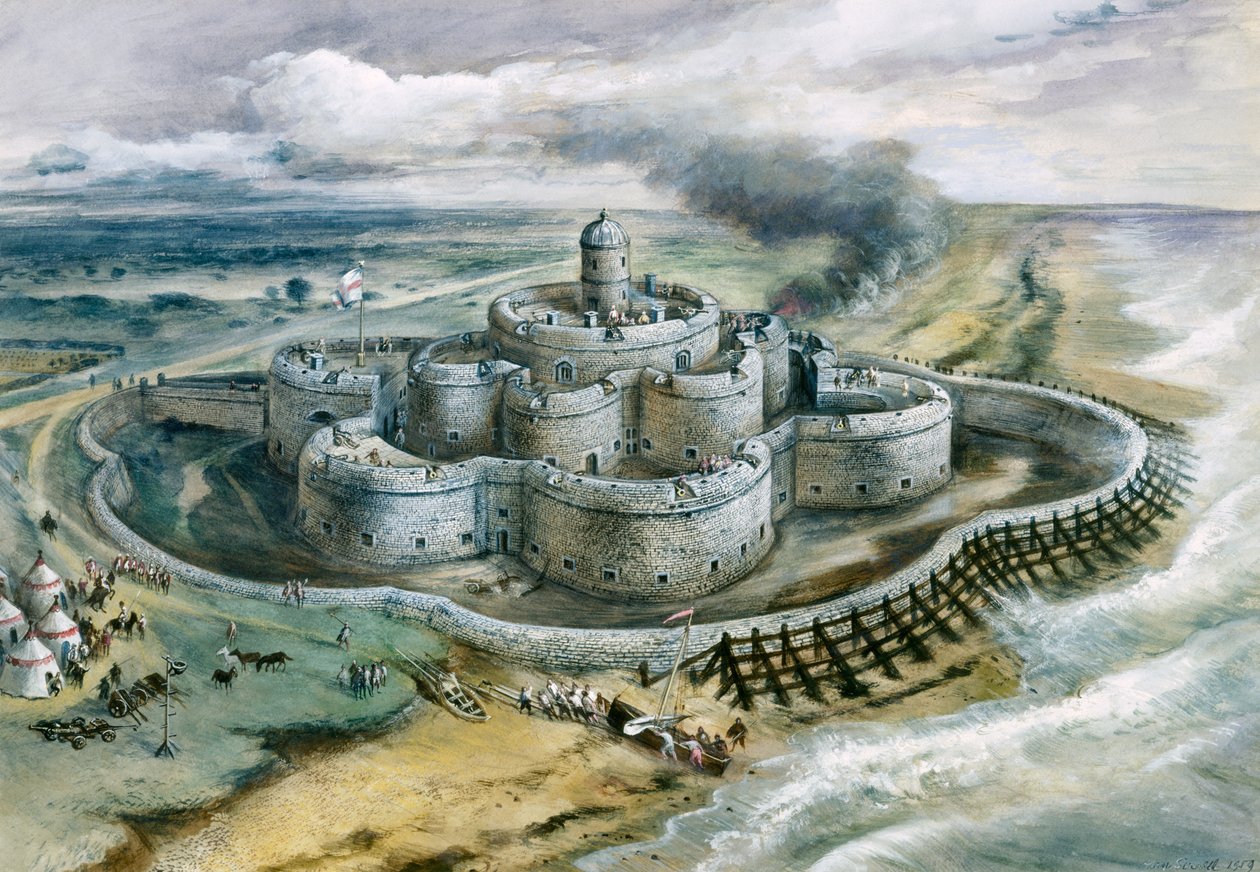ディール城、1540年、1960年代 作： アラン・アーネスト・ソレル