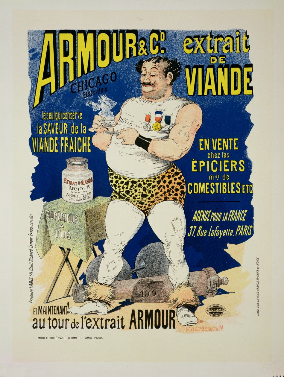 「Armour and Co. Meat Extract」の広告ポスターの複製 作： アルバートギヨーム