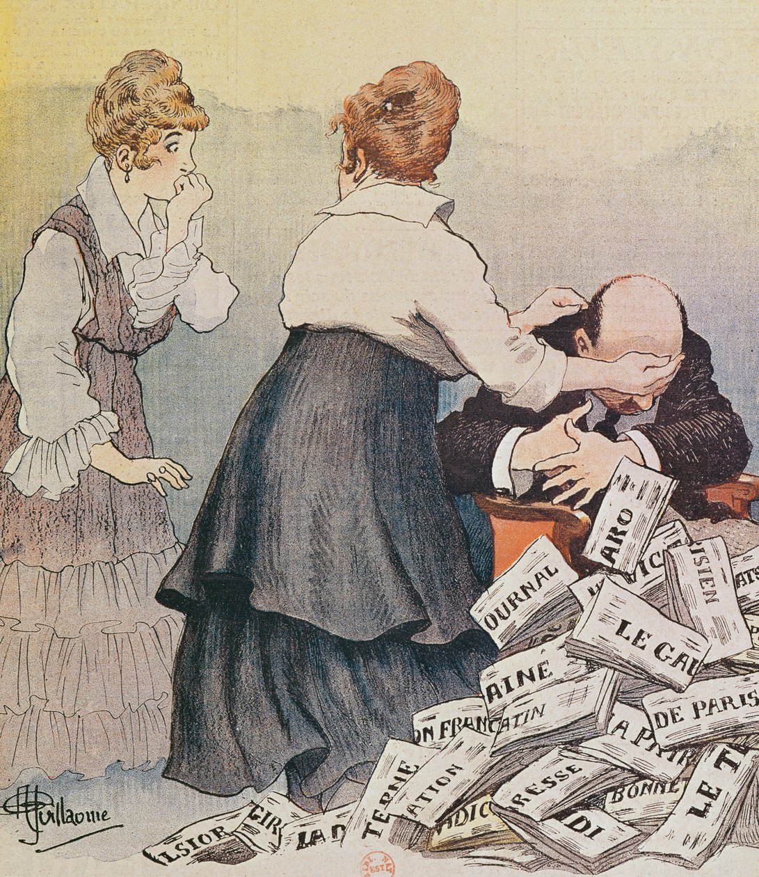 民間人のリスク、1916年4月15日「ルリール」より 作： アルバートギヨーム