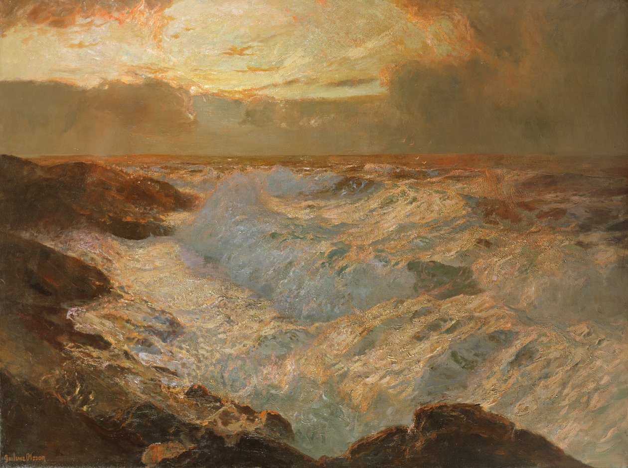 海景、1920年頃 作： アルバート・ジュリアス・オルソン