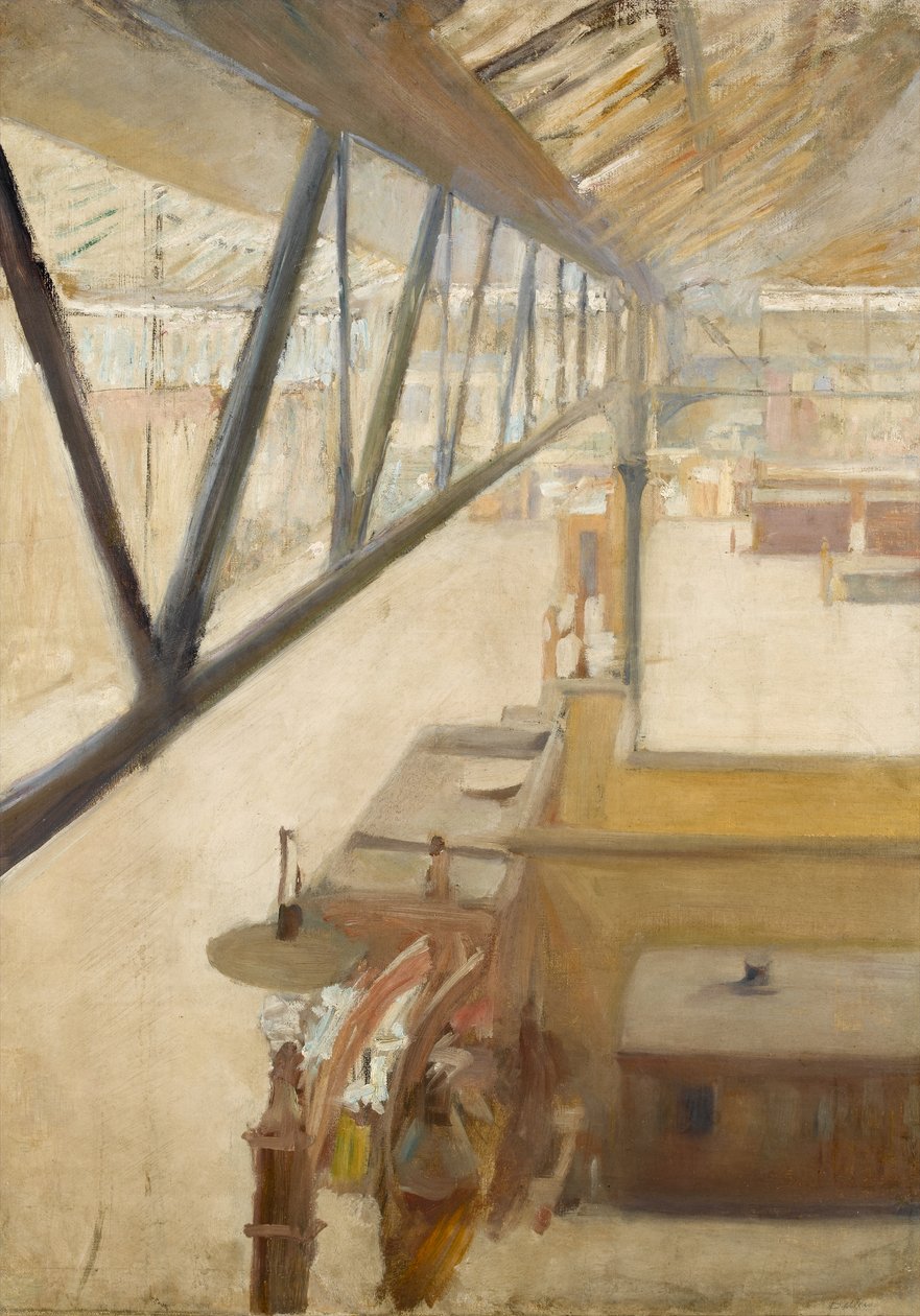 チャリングクロス駅、1885年 作： アルベール・ド・ベルエロッシュ