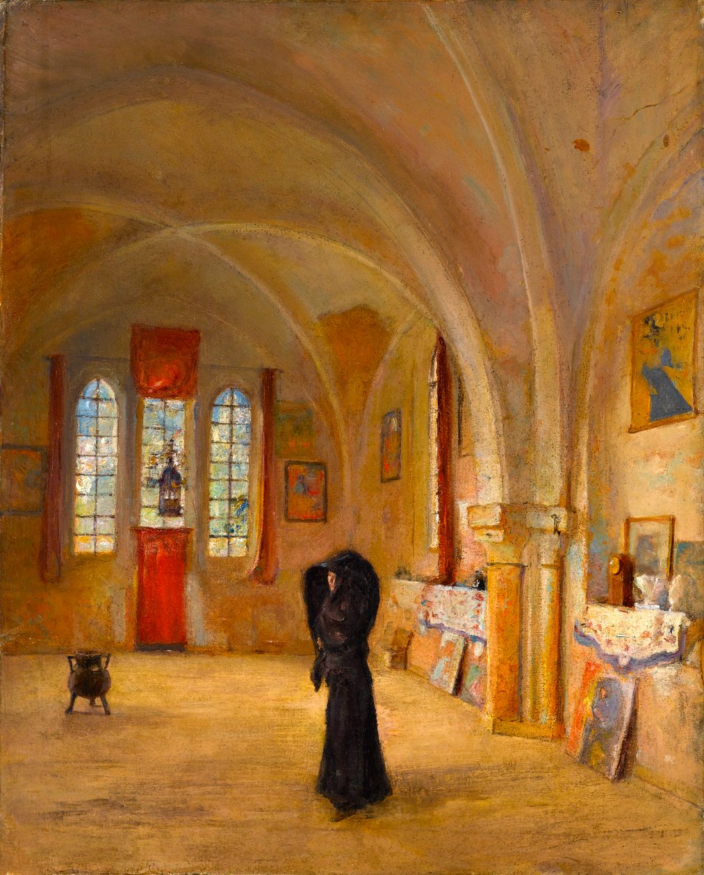 アーティスト・スタジオ、ラ・ヴィエル・シャペル、ラ・ボワシエール、シャトーデン、c.1909 作： アルベール・ド・ベルエロッシュ
