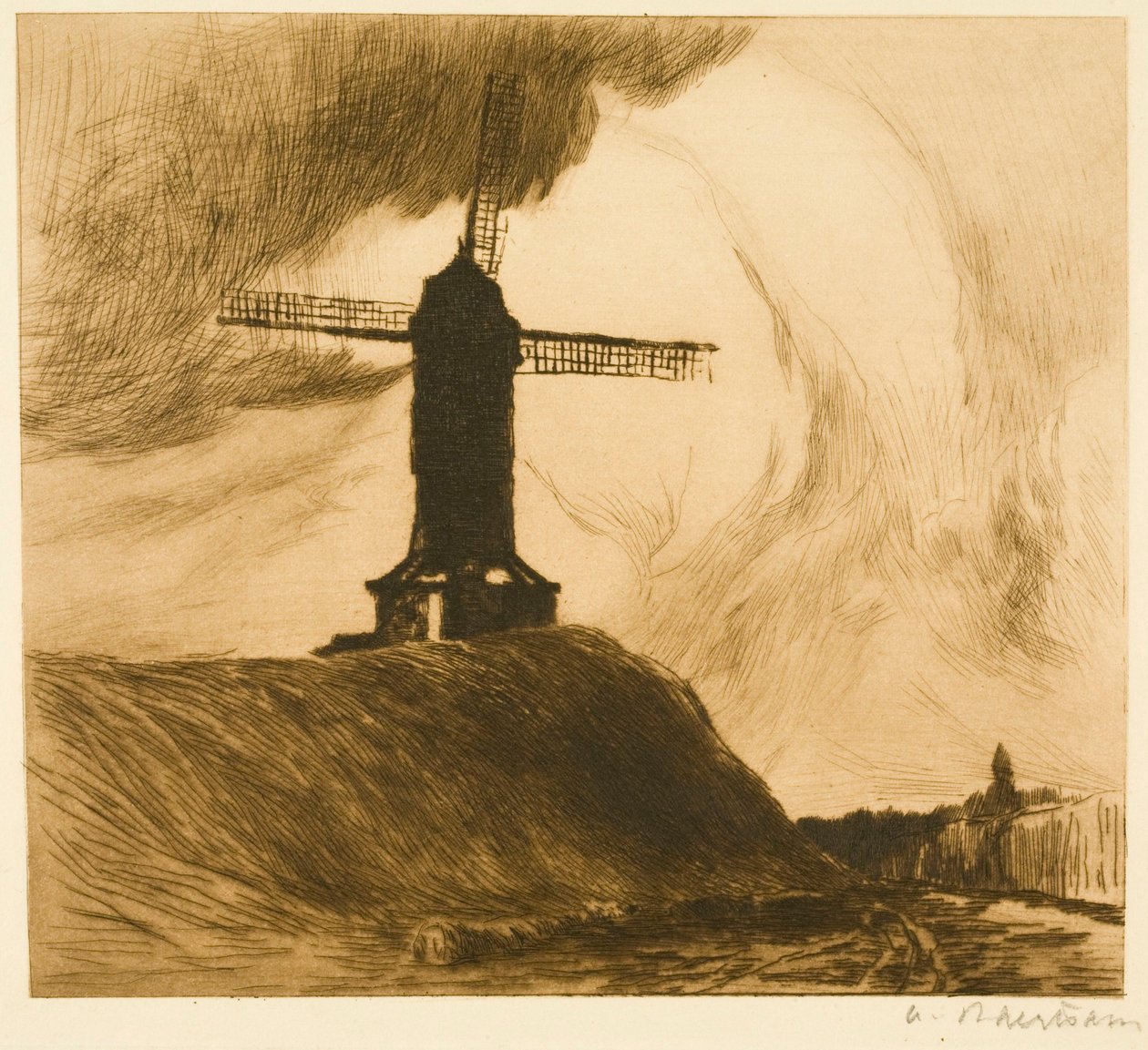 Mühle auf den Wällen I (Brügge) 作： アルバート・バーツォエン
