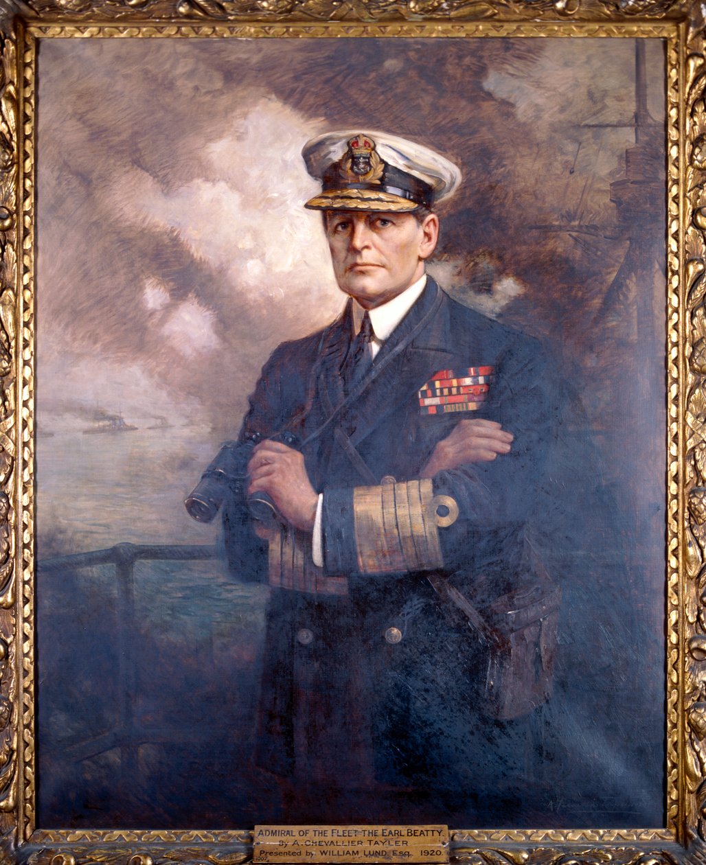 艦隊提督、ビーティ伯爵、1920年 作： アルバート・シュヴァリエ・テイラー
