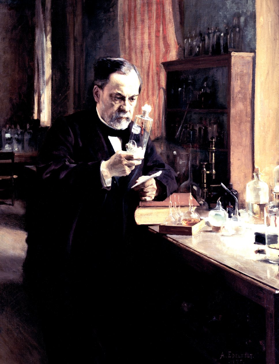 「ルイ・パスツール」、1885年 作： アルベルト・グスタフ・アリスティデス・エーデルフェルト