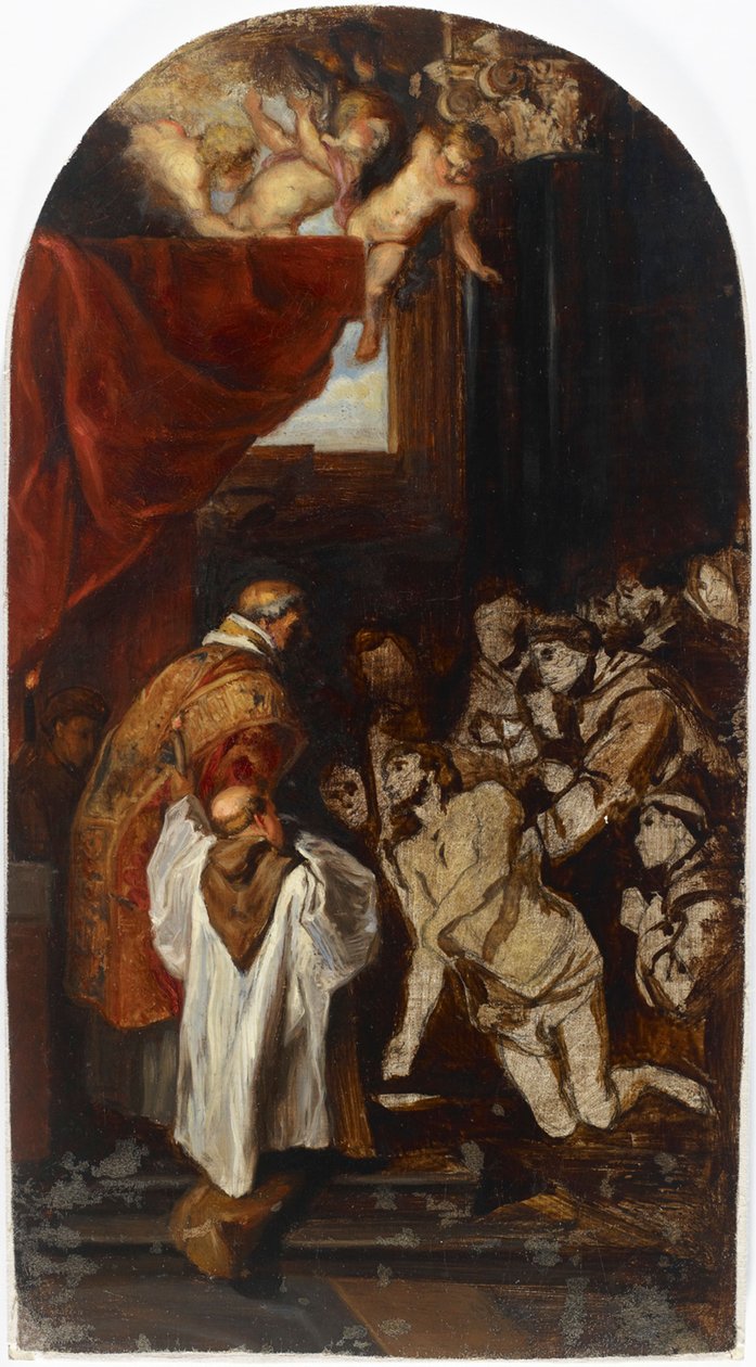 Die letzte heilige Kommunion des Heiligen Franziskus von Assisi, Kopie nach Rubens 作： アルバート・エーデルフェルト