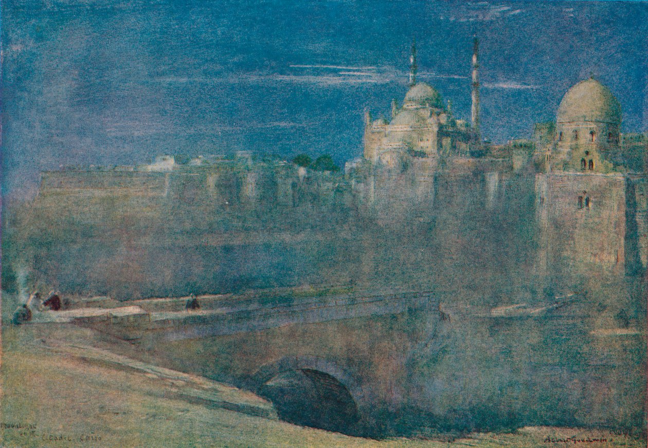 シタデルの月明かり、カイロ、c1890 作： アルバート・グッドウィン