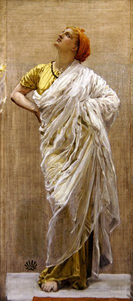 鳥のための習作」1878年頃（キャンバス2枚に油彩と鉛筆） 作： アルバート・ジョセフ・ムーア