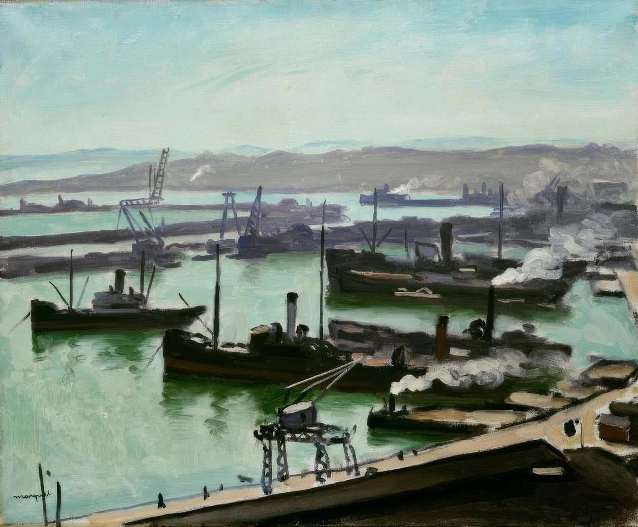  Marquet、アルベール・マルケ、Le Port d’Alger Albert Marquet、アルベール・マルケ、Le Port d'Alger