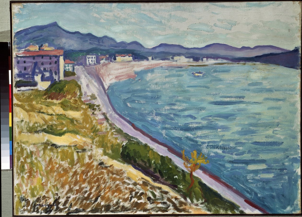 ""Saint Jean de Luz"" Vue de la cote basque a Saint-Jean-de-Luz (Pyrenees Atlantiques). Peinture de Pierre-Albert (Albert) Marquet (1875-1947) 1907 Huile sur toile. Musee de l