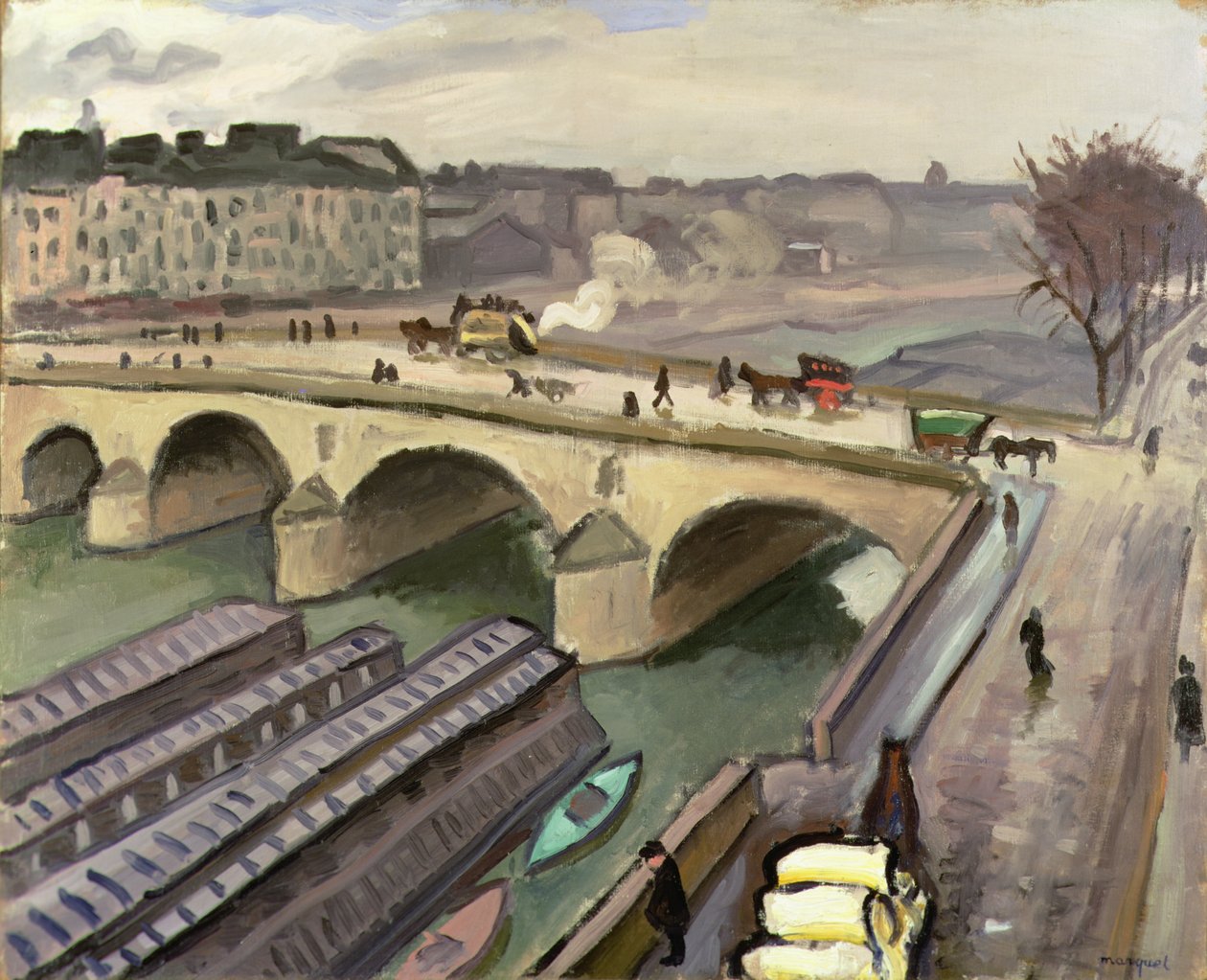O Sena em Paris, c.1907 (óleo sobre tela) 作： アルバート・マルケ