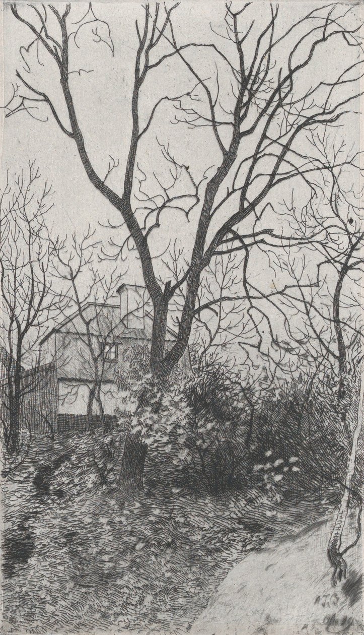 秋の秋、スウェーデン美術版画協会 Föreningen for Gr...、1889 のポートフォリオから。 作： アルバートセオドアゲラーシュテット