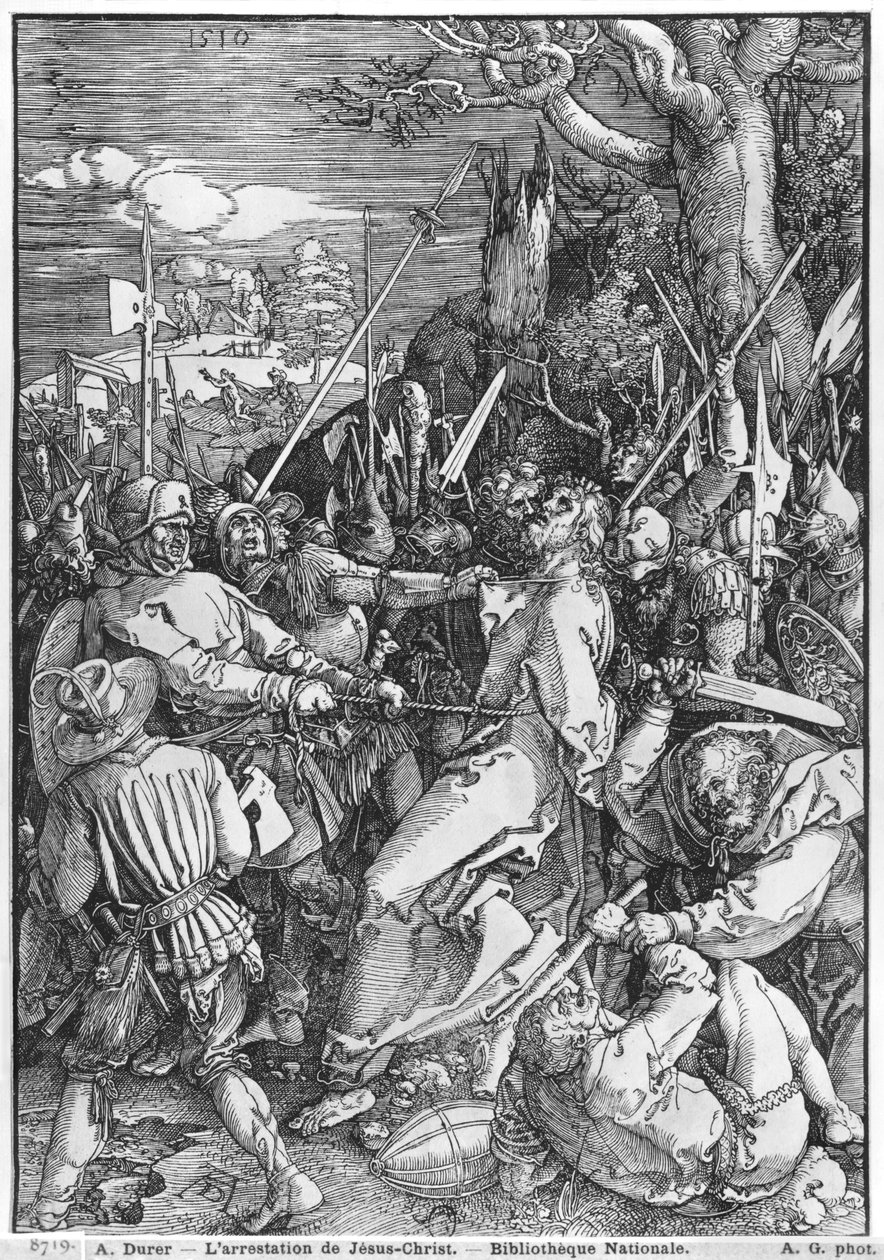 イエスキリストの逮捕、1510年 作： アルブレヒト・デューラー