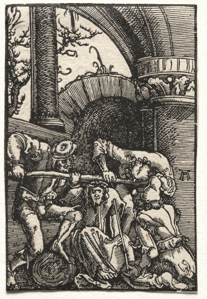 人の堕落と贖い：いばらで冠されたキリスト、c。 1515。 作： アルブレヒト・アルトドルファー