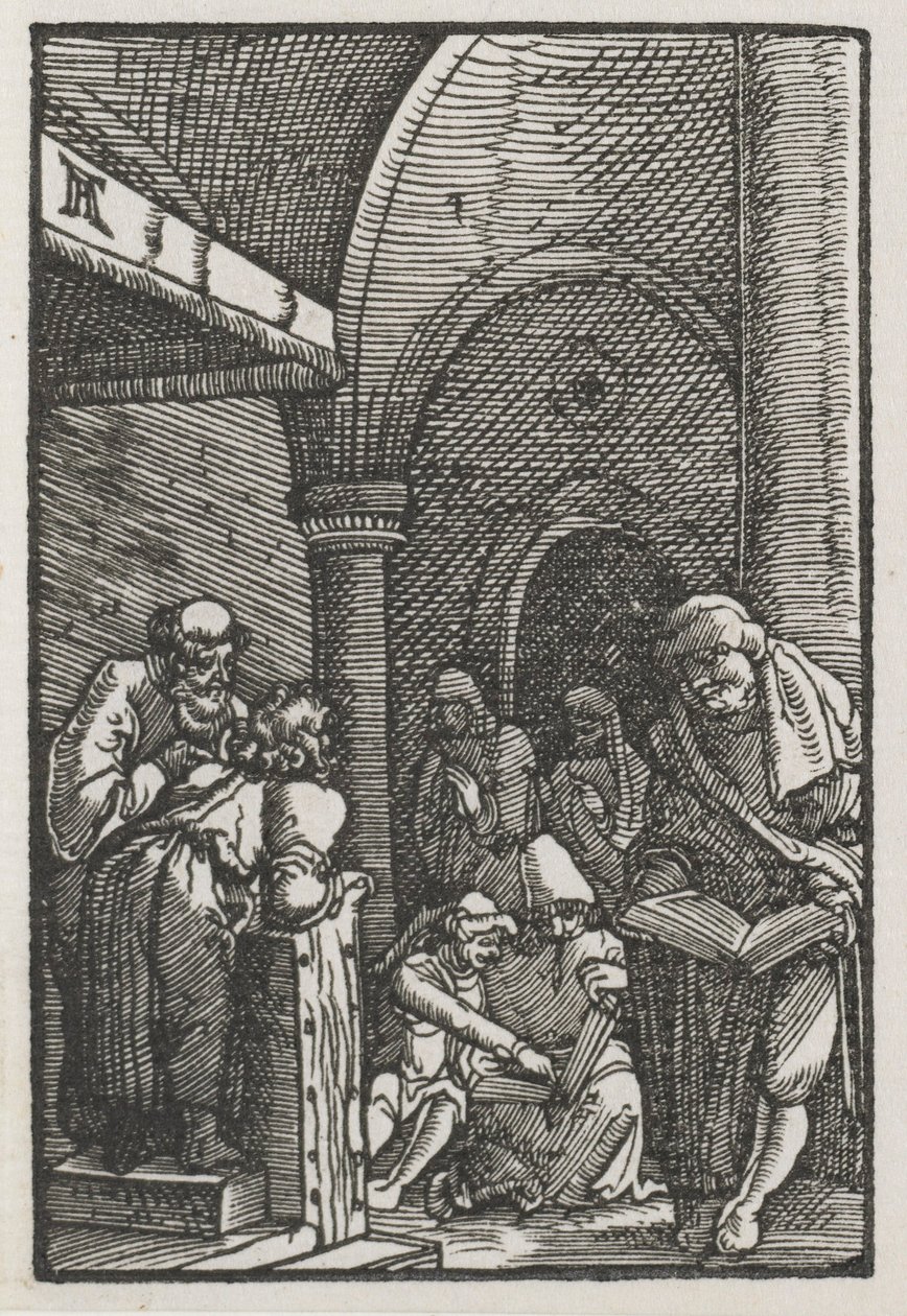 人の堕落と贖い：医師との論争であるキリストc。 1515。 作： アルブレヒト・アルトドルファー