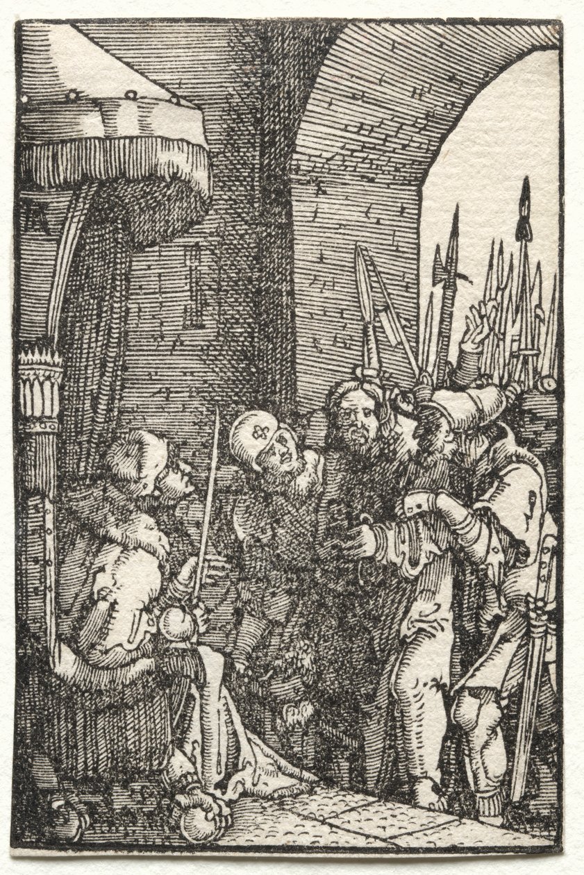 人の堕落と贖い：ピラトの前のキリストc。 1515。 作： アルブレヒト・アルトドルファー