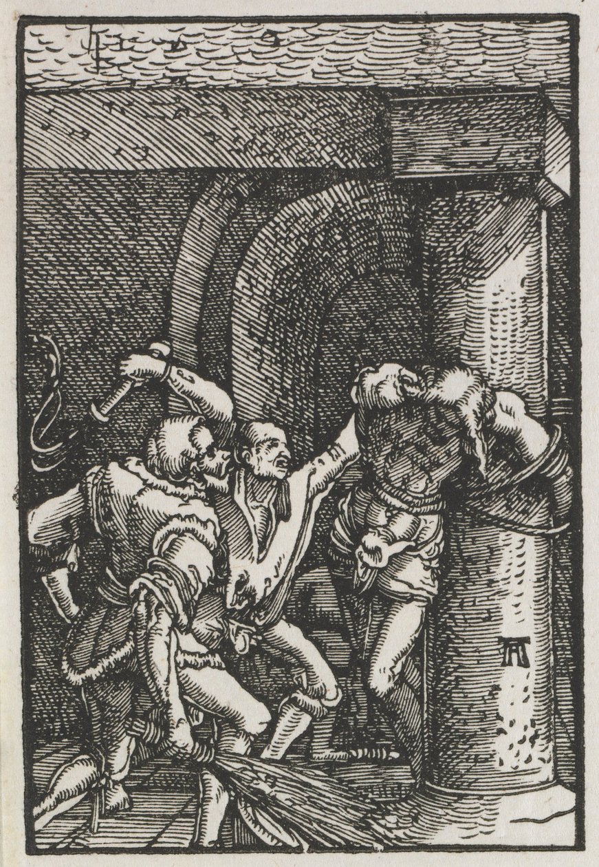 人の堕落と贖い：キリストの鞭打ち、c。 1515。 作： アルブレヒト・アルトドルファー