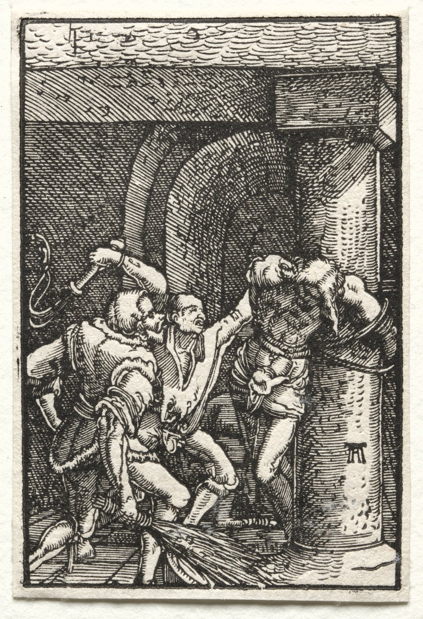 人の堕落と贖い：キリストの鞭打ち、c。 1515。 作： アルブレヒト・アルトドルファー