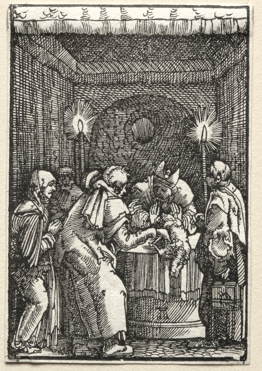 人の堕落と贖い：大祭司によって拒絶されたヨアヒムの捧げ物c。 1515。 作： アルブレヒト・アルトドルファー