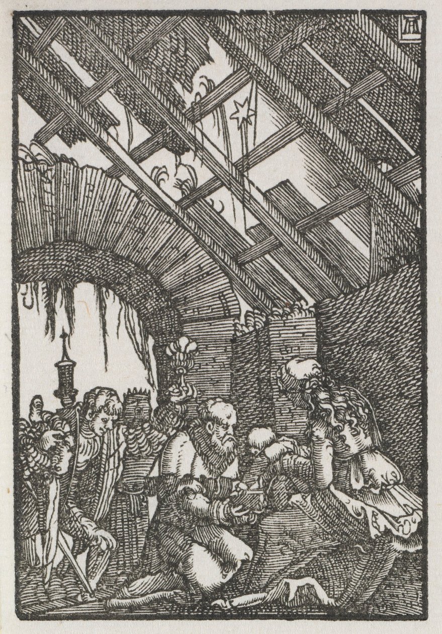 人間の堕落と贖い：賢者の崇拝、c。 1515。 作： アルブレヒト・アルトドルファー