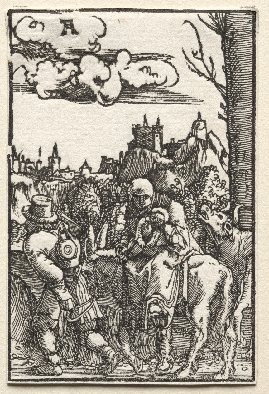 人間の堕落と贖罪。1515年頃の「エジプトへの逃避」。 作： アルブレヒト・アルトドルファー